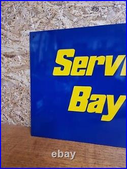 Vintage Michelin Service Bay Garage Sign Tin Not Enamel