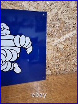 Vintage Michelin Service Bay Garage Sign Tin Not Enamel