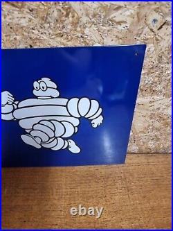 Vintage Michelin Service Bay Garage Sign Tin Not Enamel