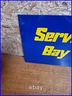 Vintage Michelin Service Bay Garage Sign Tin Not Enamel