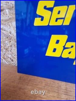Vintage Michelin Service Bay Garage Sign Tin Not Enamel
