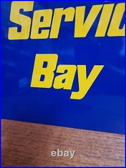 Vintage Michelin Service Bay Garage Sign Tin Not Enamel