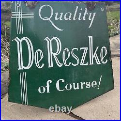 Vintage Mines a Minor De Reszke Enamel Sign