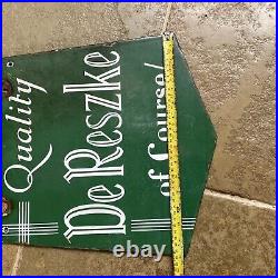 Vintage Mines a Minor De Reszke Enamel Sign