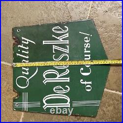 Vintage Mines a Minor De Reszke Enamel Sign