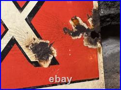 Vintage Mitchell's XXX Bogie Tobacco Double Sided Enamel Advertising Sign