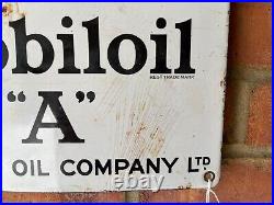 Vintage Mobil A Gargoyle enamel sign Vintage Mobil A Gargoyle enamel sign