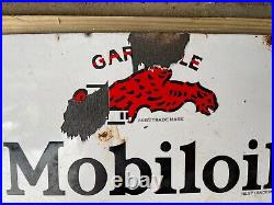 Vintage Mobil A Gargoyle enamel sign Vintage Mobil A Gargoyle enamel sign