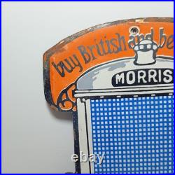 Vintage Morris Trucks Porcelain Enamel Sign 8 x 6 Inches