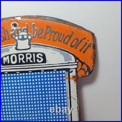 Vintage Morris Trucks Porcelain Enamel Sign 8 x 6 Inches