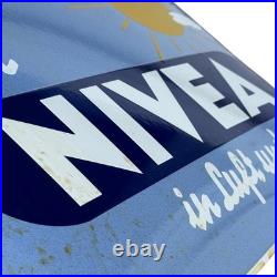 Vintage NIVEA Enamel Advertising Sign Enamel Plaque Email Sign