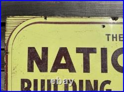 Vintage National Building Society Enamel Sign Circa 1930's