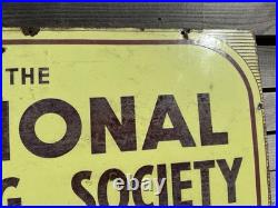 Vintage National Building Society Enamel Sign Circa 1930's