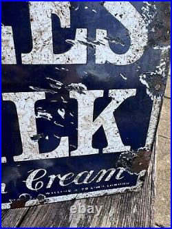 Vintage Nestle Milk Chocolate Enamel Sign