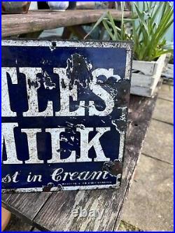 Vintage Nestle Milk Chocolate Enamel Sign