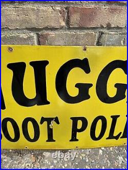 Vintage Nugget Boot Polish Enamel Sign