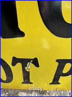 Vintage Nugget Boot Polish Enamel Sign
