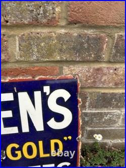 Vintage Ogden's Guinea Gold Cigarettes Original Enamel Advertising Sign