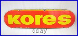 Vintage Old Collectible Kores Product Advertising Porcelain Enamel Sign Board