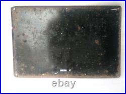 Vintage Old Porcelain Enamel Sign We Stock Bengal Enamel Products Collectible #