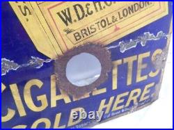 Vintage Original 1930s Wills Cigarettes Sold Here Enamel Sign