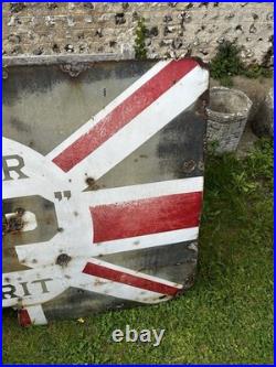 Vintage Original BP Enamel Sign, Pre 1910