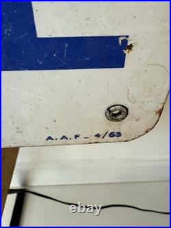 Vintage Original BP visco static long life Service station Sign, rare enamel