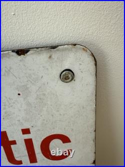 Vintage Original BP visco static long life Service station Sign, rare enamel