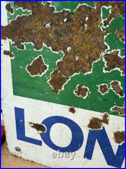 Vintage Original BP visco static long life Service station Sign, rare enamel