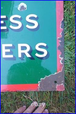 Vintage Original Carter Paterson Express Railway Carriers Enamel Sign 1930s