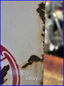 Vintage Original Clarion Caterers Enamel Advertising Sign 46x46cm