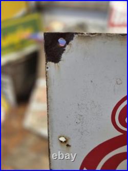 Vintage Original Clarion Caterers Enamel Advertising Sign 46x46cm