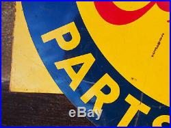 Vintage Original Columbia Bicycle Double Sided Flange Metal Enamel Sign Vintage Original Columbia Bicycle Double Sided Flange Metal Enamel Sign
