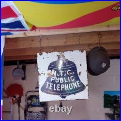Vintage Original Enamel Advertising Sign