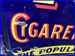 Vintage Original Enamel Advertising Sign Robin Cigarettes