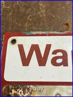 Vintage Original Enamel BOC British Oxygen Company Sign 35x35xm Rare NO SMOKING