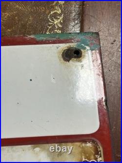 Vintage Original Enamel BOC British Oxygen Company Sign 35x35xm Rare NO SMOKING