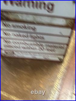 Vintage Original Enamel BOC British Oxygen Company Sign 35x35xm Rare NO SMOKING