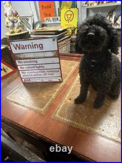 Vintage Original Enamel BOC British Oxygen Company Sign 35x35xm Rare NO SMOKING