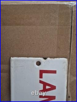 Vintage Original Enamel Black Country Uk Construction Sign