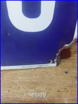 Vintage Original Enamel Lamberts Advertising Sign