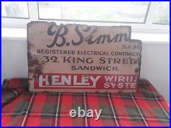 Vintage Original Enamel Metal Sign