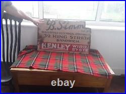 Vintage Original Enamel Metal Sign
