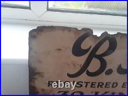Vintage Original Enamel Metal Sign