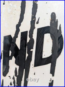 Vintage Original Enamel Sign Alexander & Duncan Ltd Leominster 12 x 20