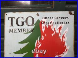 Vintage Original Enamel Sign FIRE DANGER