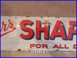 Vintage Original Enamel Sign Spillers Shapes Dog Food