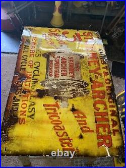 Vintage Original Enamel Sign Sturmey Archer Rare