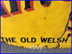 Vintage Original Enamel Welsh Ringers Tobacco Sign Rare