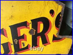 Vintage Original Enamel Welsh Ringers Tobacco Sign Rare